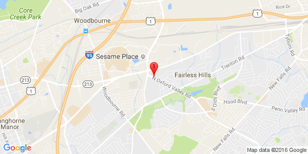 Google Map of 308 N Oxford Valley Rd, Fairless Hills, PA 19030