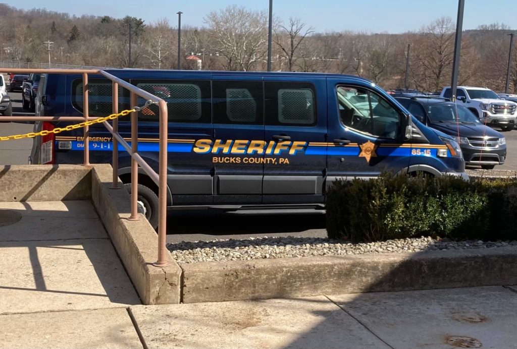 Bucks County Sheriff’s Van at the Bucks County Jail