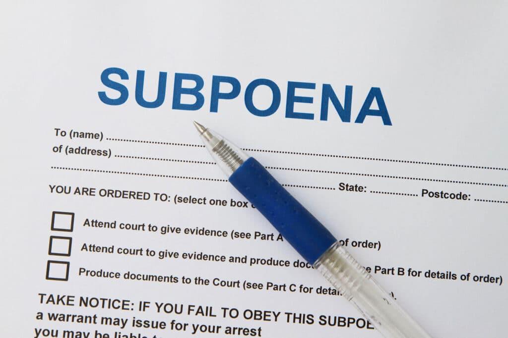 grand jury subpoena