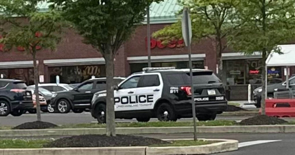 Upper Moreland PA Police respond to a report of retail theft