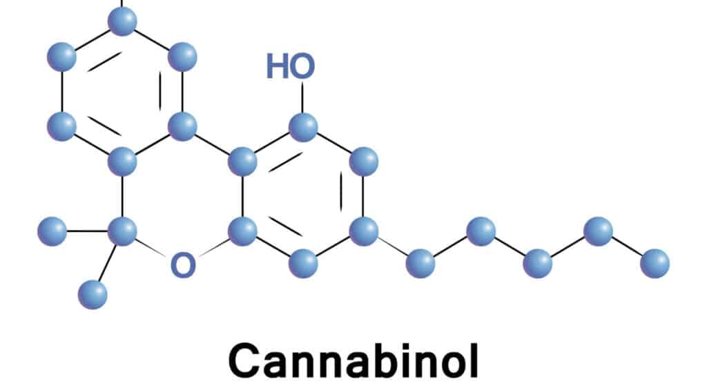 Chemical structure of a marijuana metabolite
