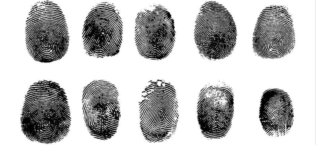 DUI fingerprint record
