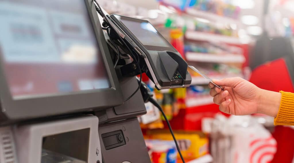 Self scanner machine a Target retail store