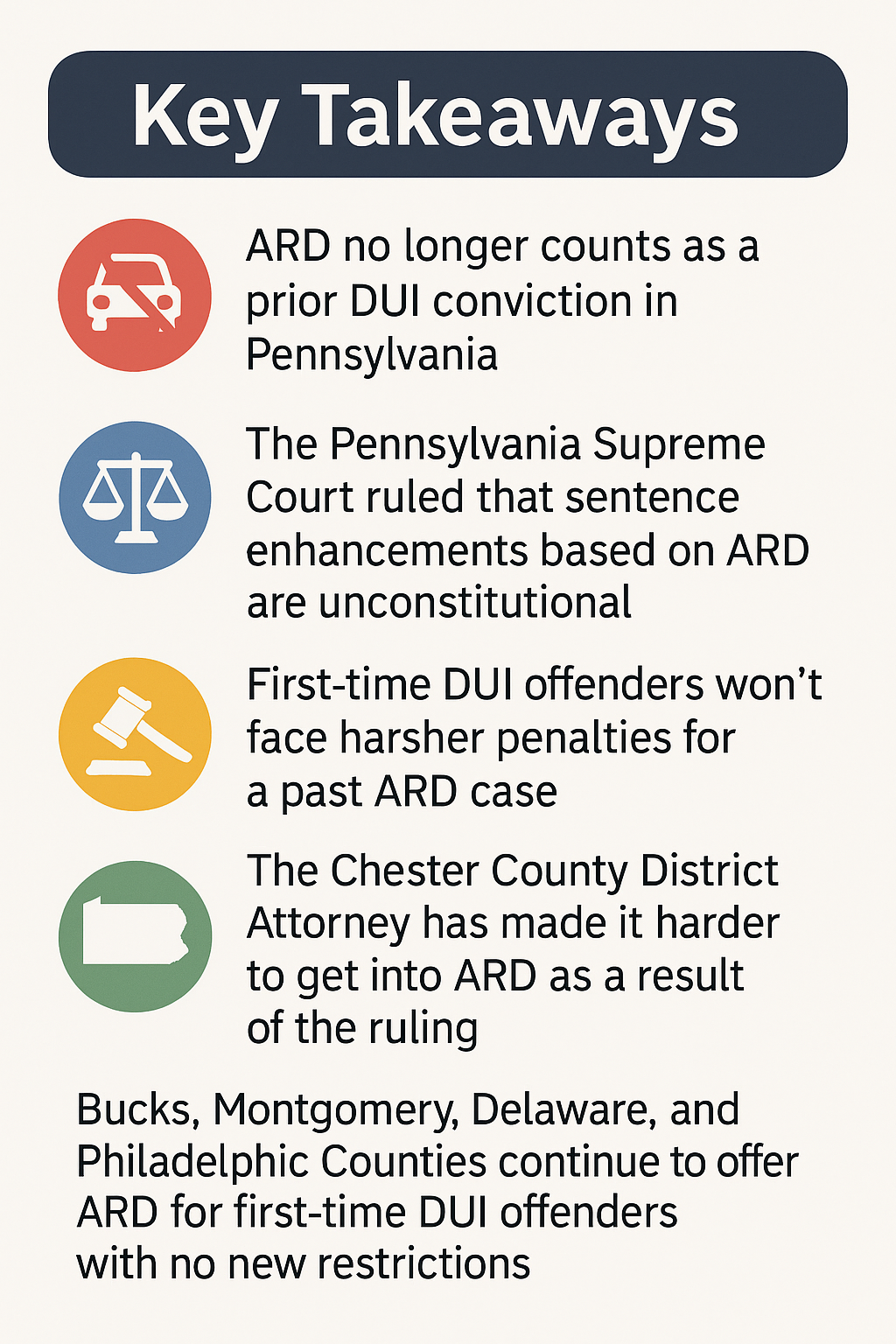 Infographic showing key takeaways of the Pennsylvania Supreme Court Shifflett decision.