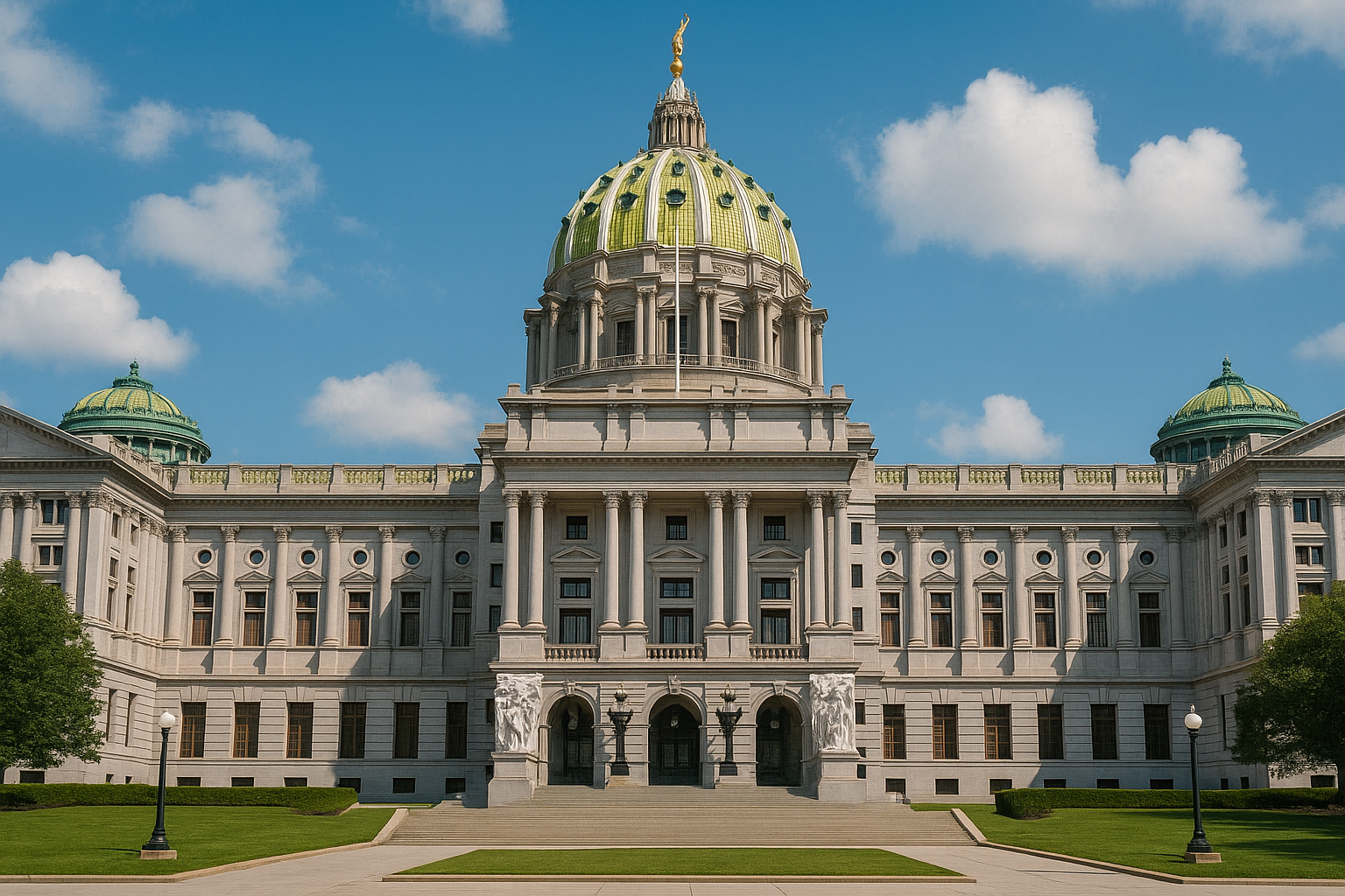 Pennsylvania State General Assembly building in Harrisburg, Pennsylvania.